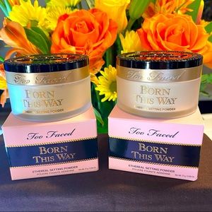 2 jars. One price - Too Faced Born This Way Setting Power Translucent